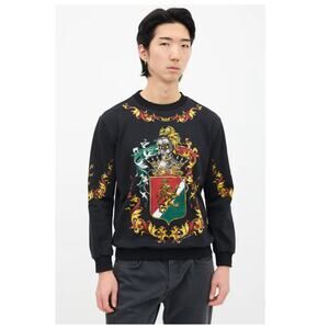 DOLCE & GABBANA Heraldic Print Sweatshirt In Multi Size IT 46/ Small